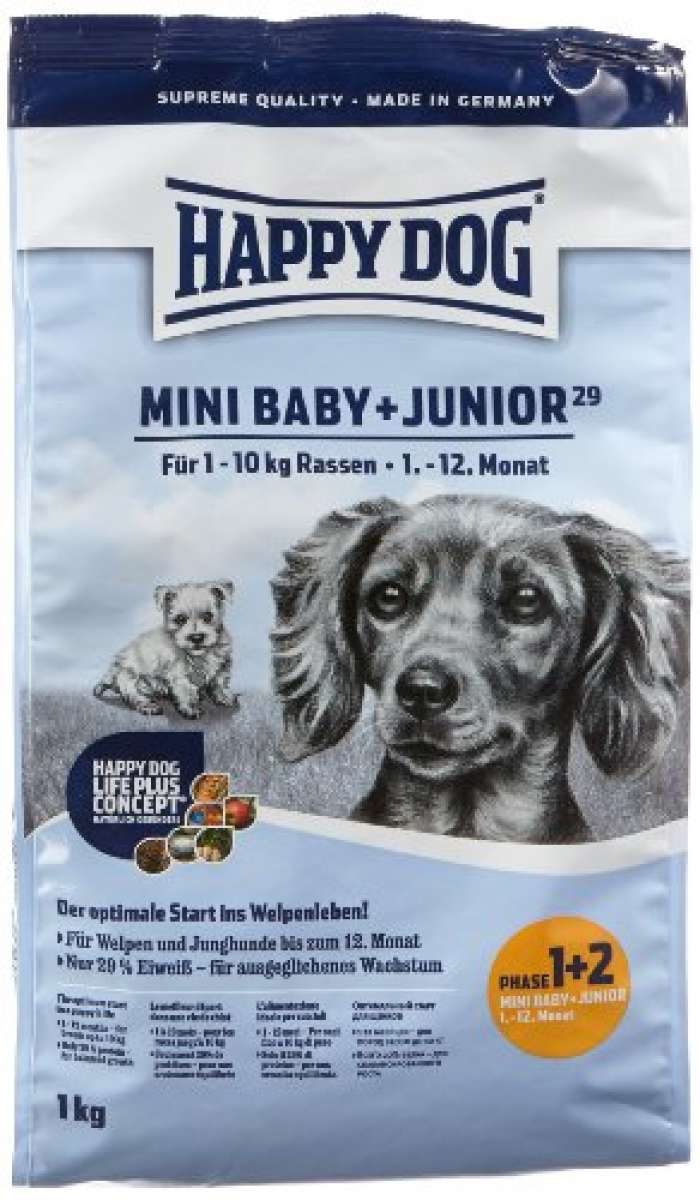 Happy Dog Mini Baby &amp; Junior Trockenfutter Futter Hund