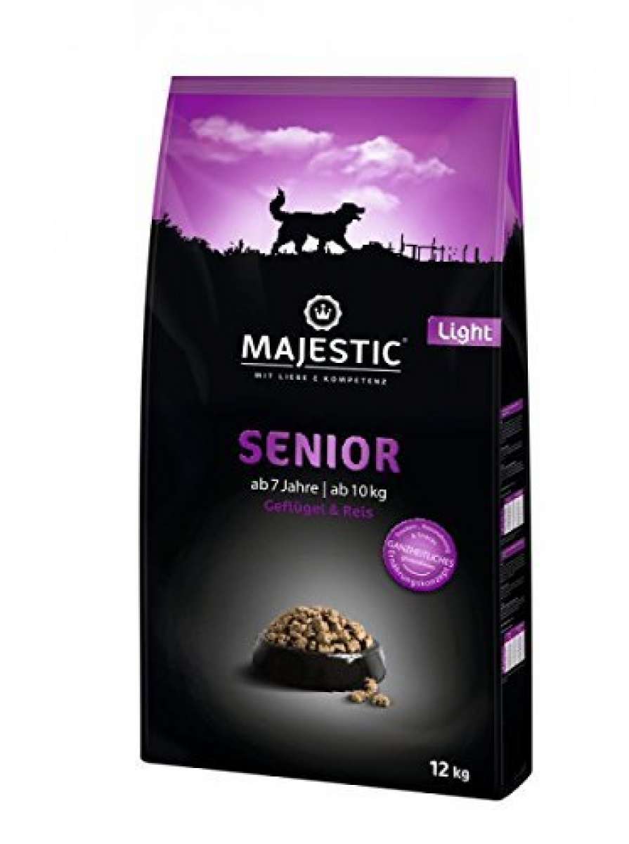 MAJESTIC 12kg Senior Gefl&amp;Reis Trockenfutter Futter Hund