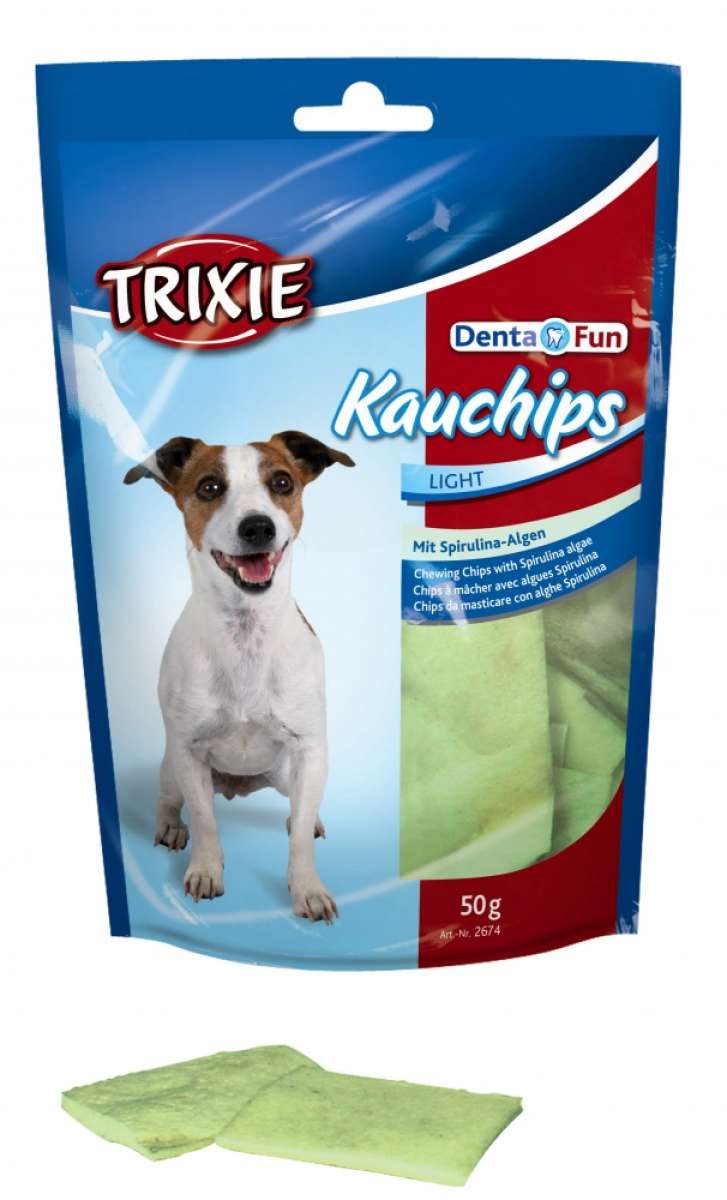 Denta Fun Kauchips 50g mit Spirulina Hundeleckerli &amp; Snacks Hund