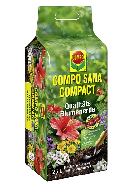 Compo Sana Compact Qualitats Blumenerde 25l Blumenerde Erde